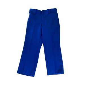 Vintage Mesquite Men's Royal Blue 1970's Dress Pants - 40